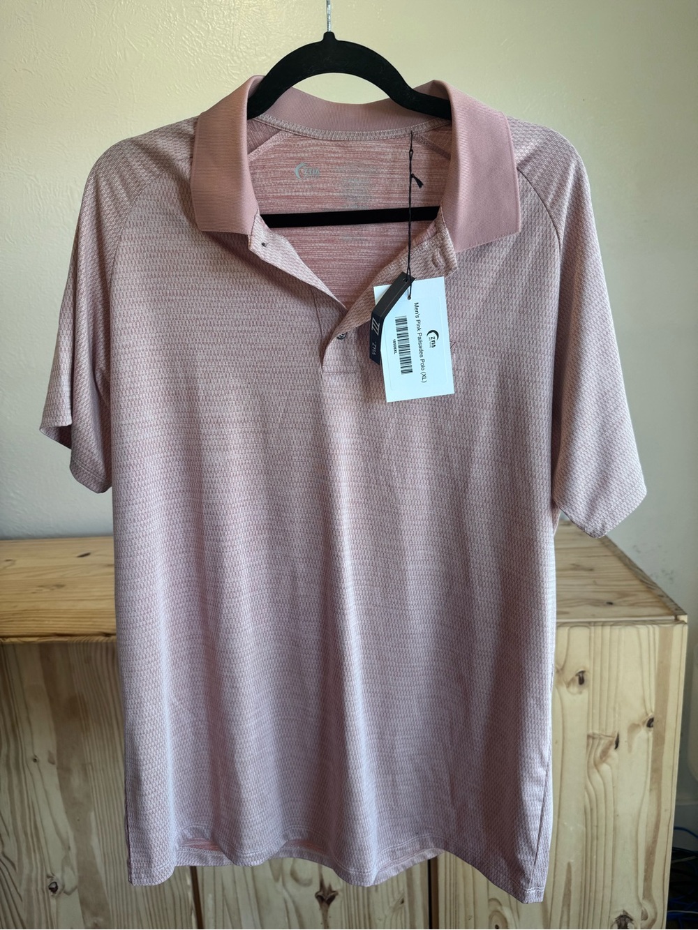 ZYIA Men's Polo Shirt in Blush